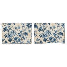 Fransk Land Blue Toile