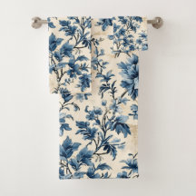 Fransk Land Blue Toile