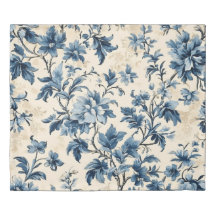 Fransk Land Blue Toile