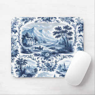 Fransk Land Blue Toile Musmatta