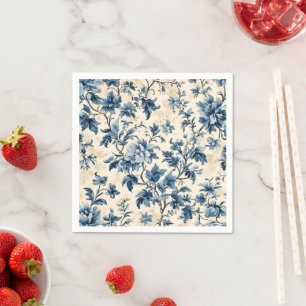 Fransk Land Blue Toile Pappersservett