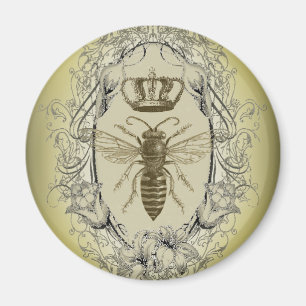 fransk land chic segrare krona drottning BeB Magnet