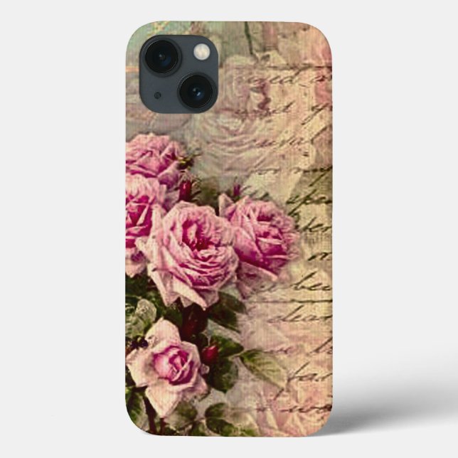 Fransk land chic,shabby chic, rosa ros, flora, (Baksida)