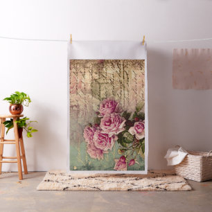 Fransk land chic,shabby chic, rosa ros, flora, tyg