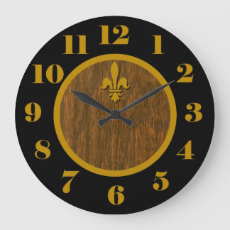Fransk Land Clock - Fleur de Lis Stor Klocka
