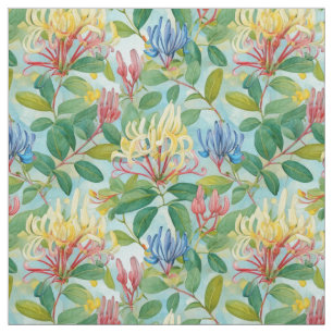 Fransk Land Decor Honeysuckle Flowers Tyg