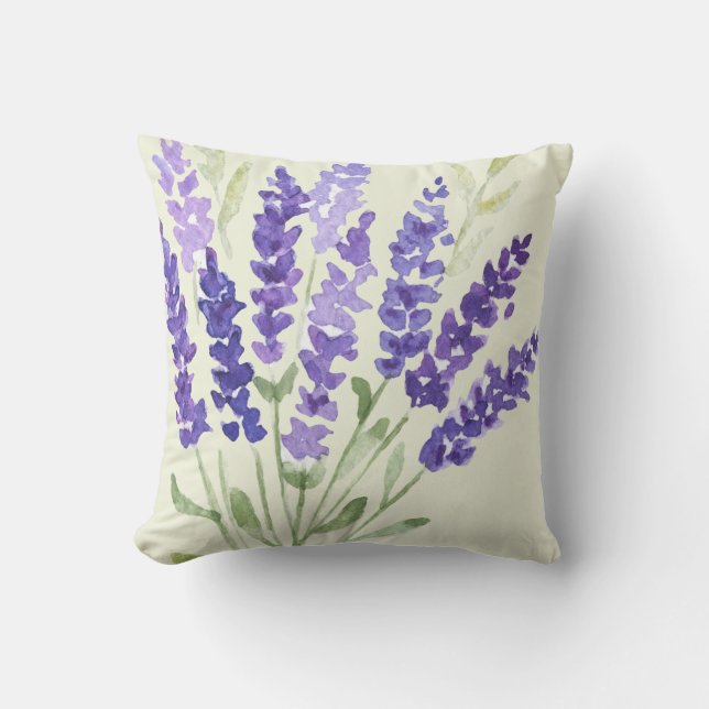 Fransk Land Decor Lavender Dekorativ kudde (Framsida)