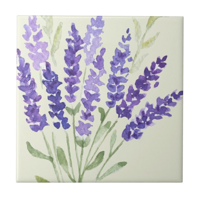 Fransk Land Decor Lavender Kakelplatta (Framsidan)