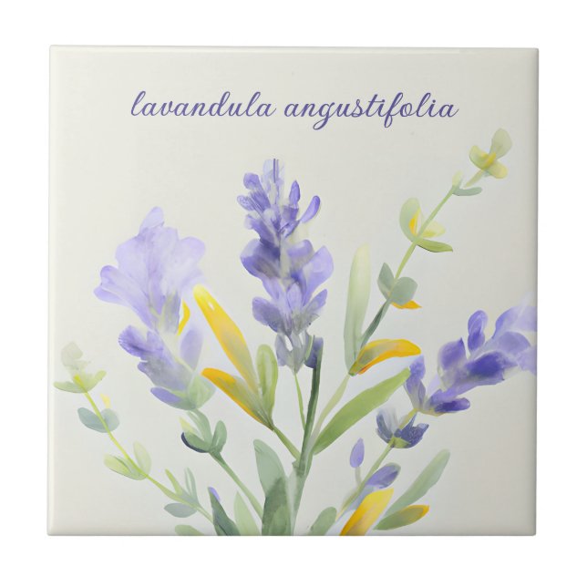 Fransk Land Decor Lavender Kakelplatta (Framsidan)