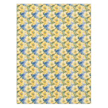 Fransk Land Gult och Blåa blommor