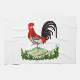 Fransk Land Home Decor Red Tupp Kökshandduk