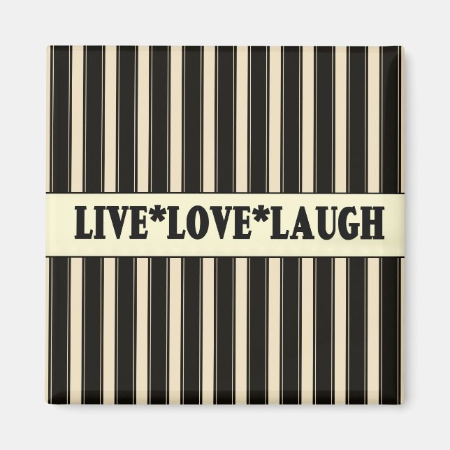 Fransk Land Live, Kärlek, Laugh Fridge Magnet (Framsidan)