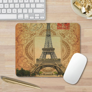 fransk land modern vintage paris eiffel torn musmatta