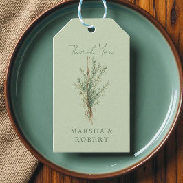 Fransk Land Rosemary Rustic Bröllop Gift Märkre Presentetikett
