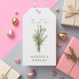 Fransk Land Rosemary Rustic Bröllop Gift Märkre Presentetikett