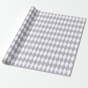 Fransk landHarlequinlila & vit Presentpapper