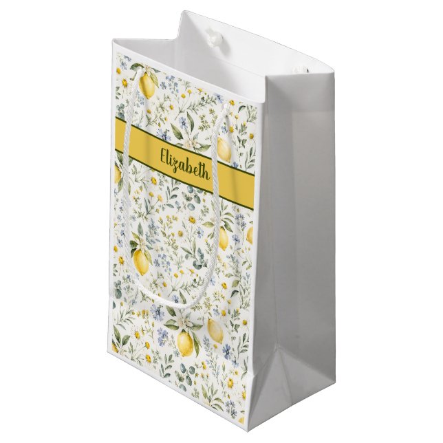 Fransk landsbygd Citron Vildblomma Anpassat Namn  (Framsidan Vinklad)