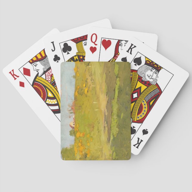 Fransk Landsbygdens landskap (av Georg Pauli) Casinokort (Baksidan)