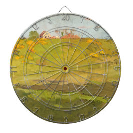 Fransk Landsbygdens landskap (av Georg Pauli) Darttavla