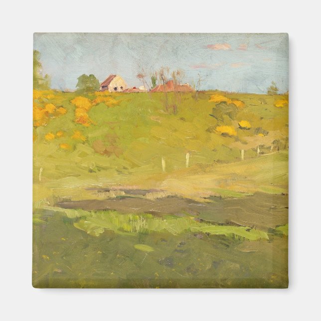 Fransk Landsbygdens landskap (av Georg Pauli) Magnet (Framsidan)