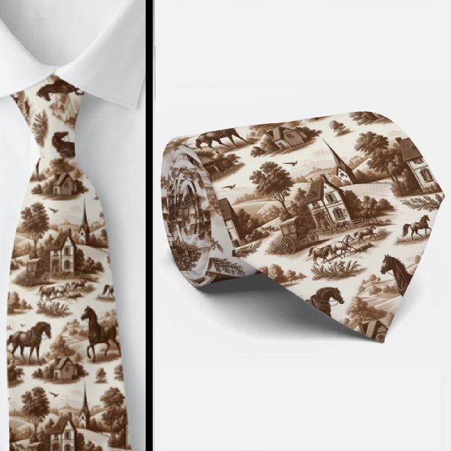 Fransk landsbygdshäst Toile de Jouy slips (Skapare uppladdad)