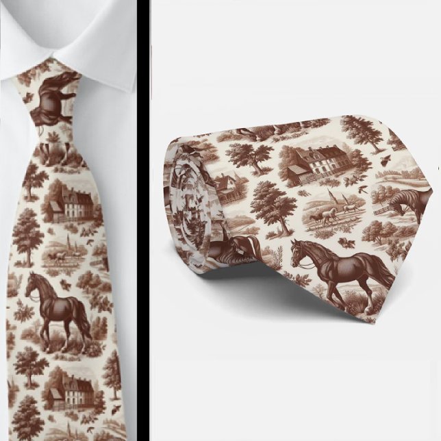 Fransk landsbygdshäst Toile de Jouy slips (Skapare uppladdad)
