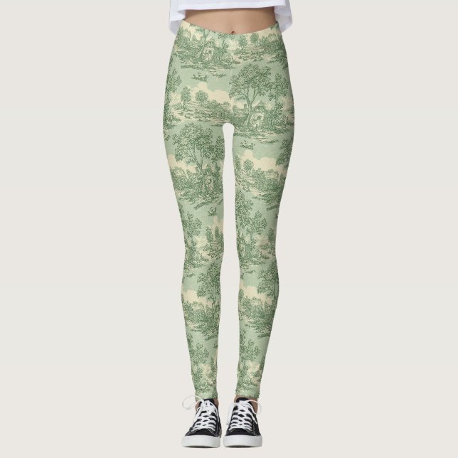 Fransk landsbygdssage Toile bondescen Leggings (Framsida)