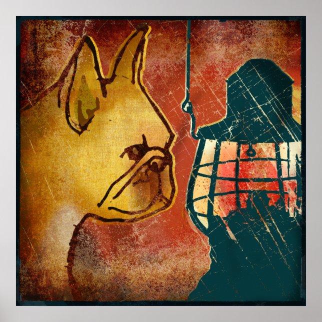 Fransk Lantern Poster (Framsidan)