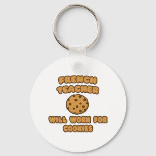 Fransk Lärare ... Kommer att fungera för cookies Nyckelring