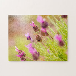 Fransk Lavender Flowers Jigszle Puzzle Pussel