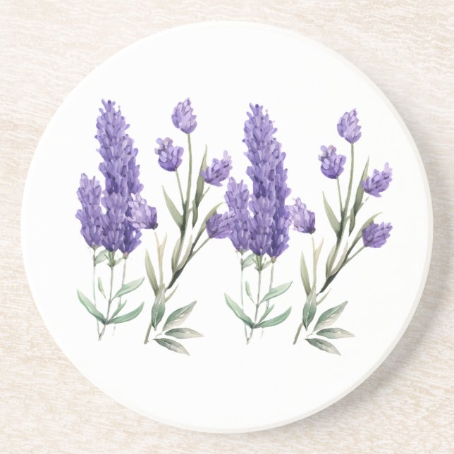 Fransk Lavender Mönster Underlägg (Framsidan)