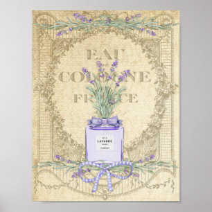 Fransk Lavender Parfym Flaska Poster