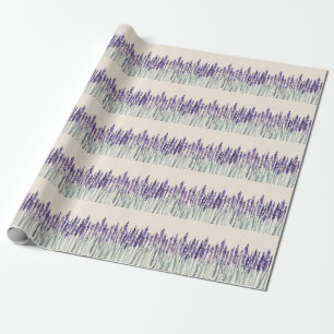 Fransk Lavender: Watercolor Illustration Presentpapper