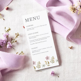 Fransk Lilac Watercolor Blommigt Elegant Vår Meny