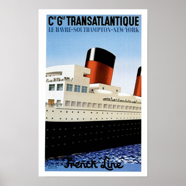Fransk Line Midships Poster (Framsidan)