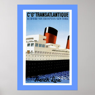 Fransk Line Midships Poster