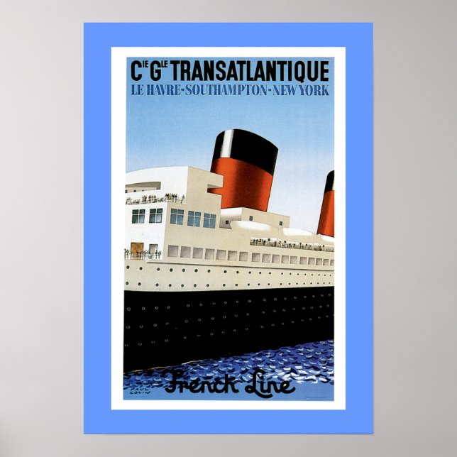 Fransk Line Midships Poster (Framsidan)