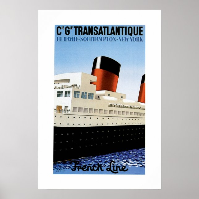 Fransk Line Midships Poster (Framsidan)