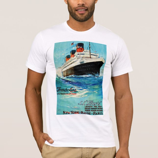 Fransk Line ~ ss Paris Tee Shirt (Framsida)