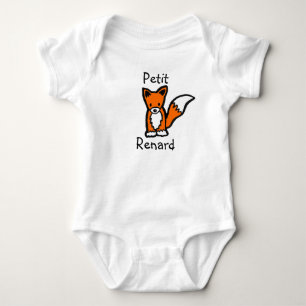 Fransk Little Fox Romper Creeper T Shirt