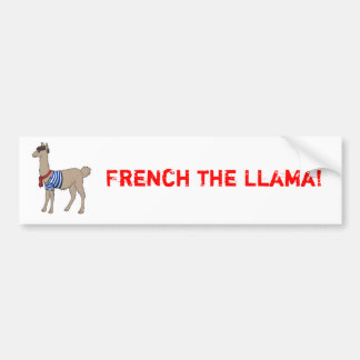 Fransk Llamabildekalet Bildekal