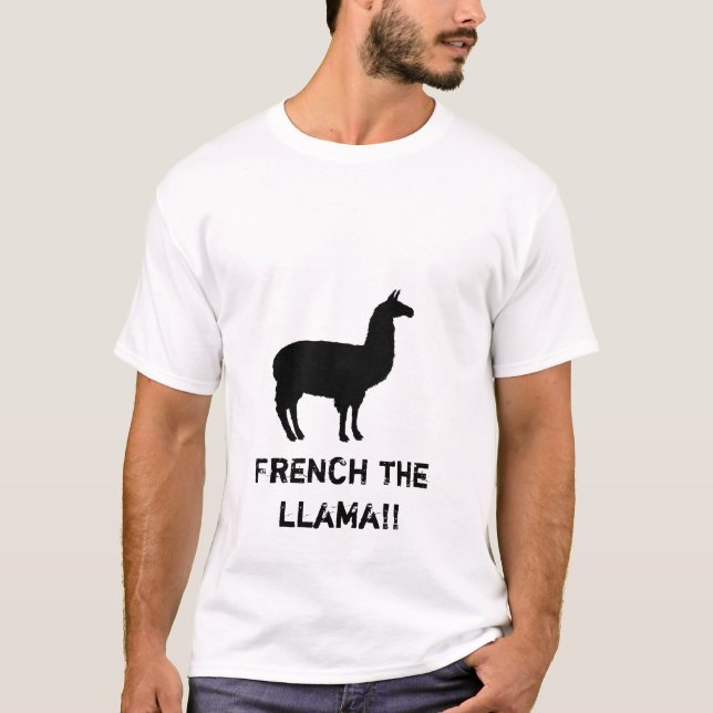 Fransk llamaen!! tee shirt (Framsida)
