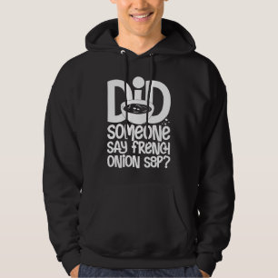 Fransk lök soppa recept mix skål Japansk ost Hoodie