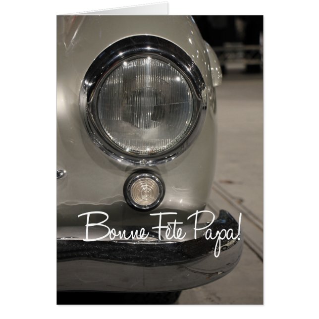 Fransk Lycklig Fars dag Hälsningskort (Framsidan)