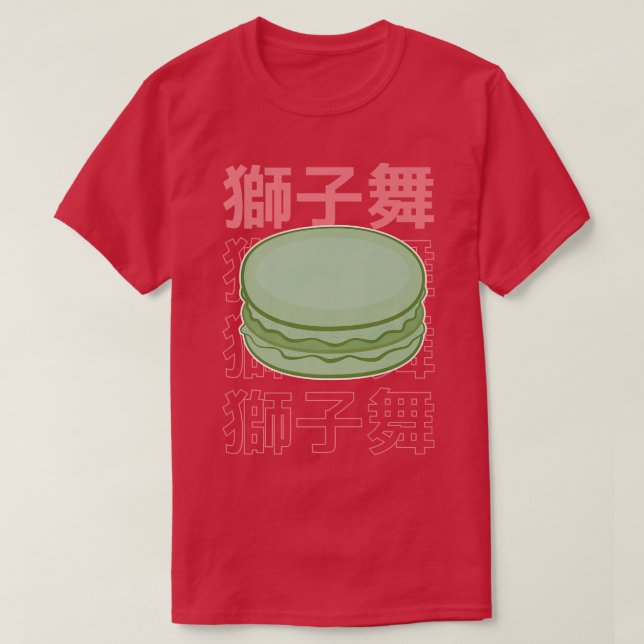 Fransk Macaron Baker Cute Baking Dessert japanska T Shirt (Design framsida)