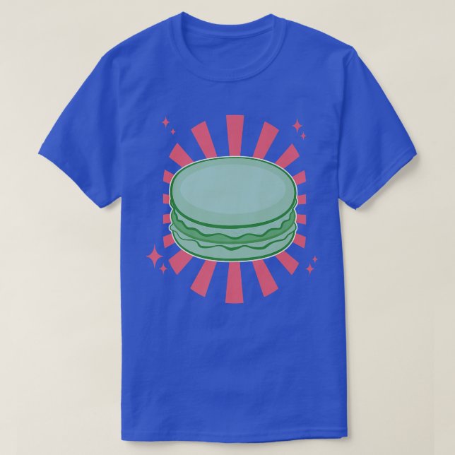 Fransk Macaron Baker Cute Baking Dessert japanska T Shirt (Design framsida)