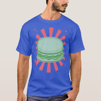 Fransk Macaron Baker Cute Baking Dessert japanska T Shirt