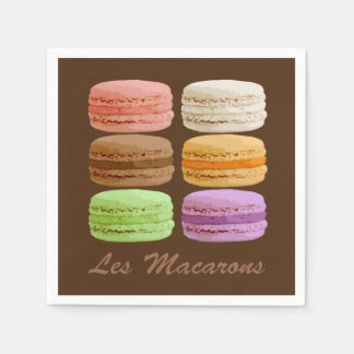 Fransk Macaron, Pastellkrita för flera Färgader 3  Pappersservett