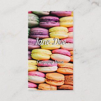 Fransk macaron visitkort