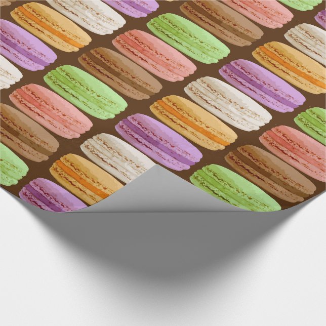 Fransk Macarons - muti-färgade pastell Presentpapper (Hörn)